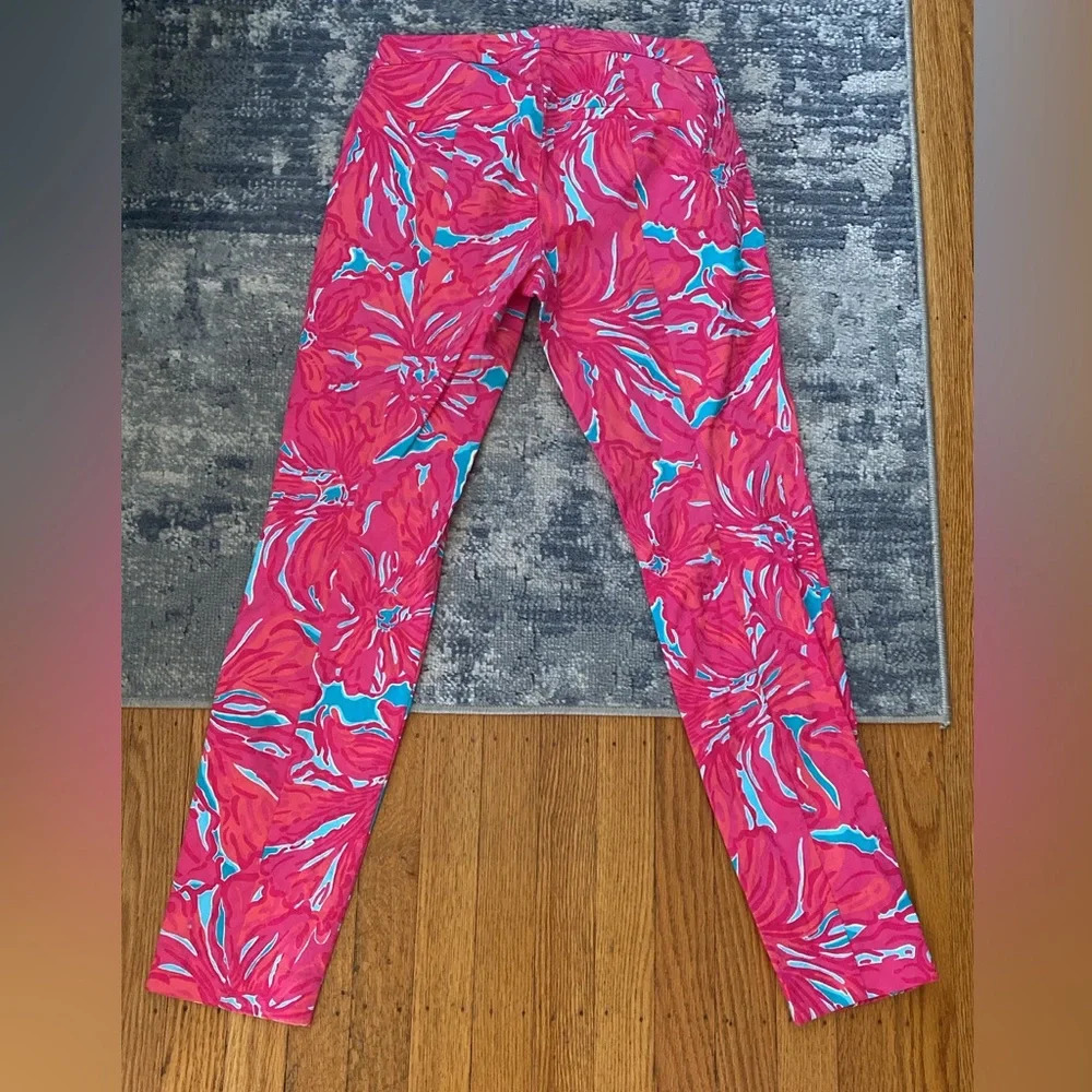 🎉HOST PICK🎉 Lilly Pulitzer Kelly skinny ankle pants Sea Blue Flirty Sea print, 0 - Picture 2 of 2